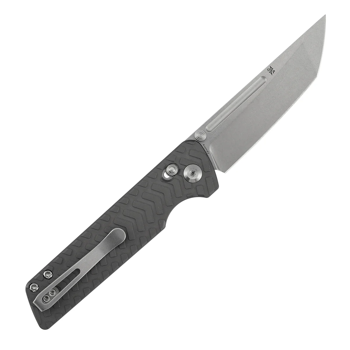 Tenable Anomaly Cross Bar Lock Knife | 3.14" Stonewashed Nitro-V Blade | Gray Aluminum Handle| Pinkerton Knives Design - B2038V1 - Image 7