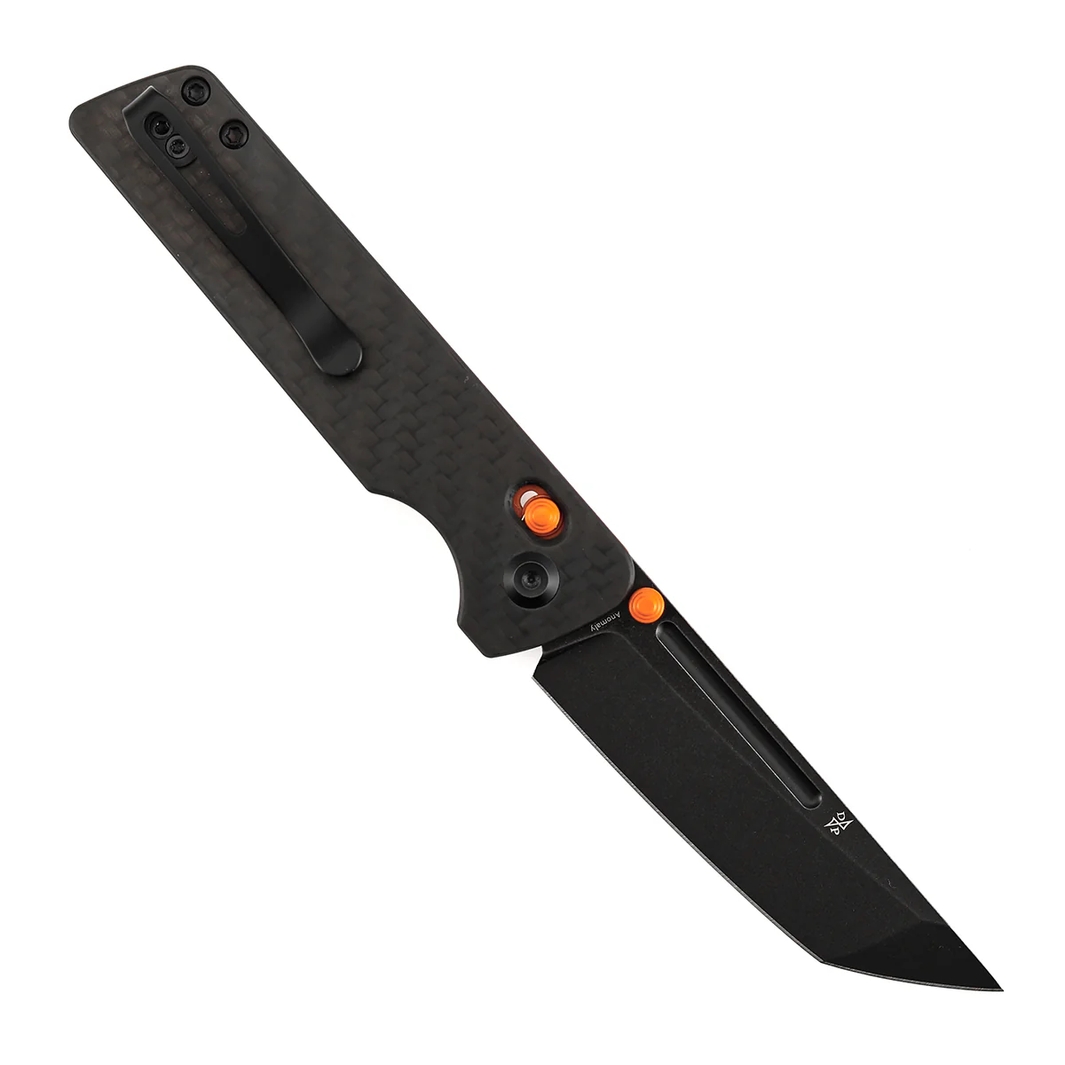 Tenable Anomaly Crossbar Lock | 3.14" Blackwash Nitro V |  Twill Carbon Fiber & G10 | Pinkerton Knives - B2038V4 - Image 3