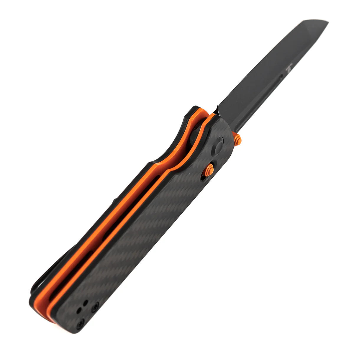 Tenable Anomaly Crossbar Lock | 3.14" Blackwash Nitro V |  Twill Carbon Fiber & G10 | Pinkerton Knives - B2038V4 - Image 4