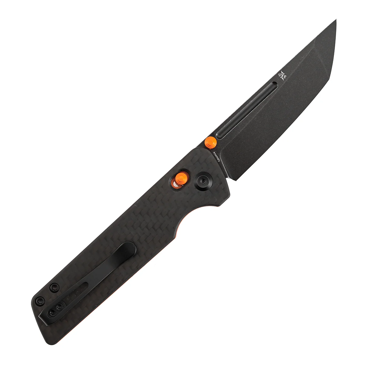 Tenable Anomaly Crossbar Lock | 3.14" Blackwash Nitro V |  Twill Carbon Fiber & G10 | Pinkerton Knives - B2038V4 - Image 8