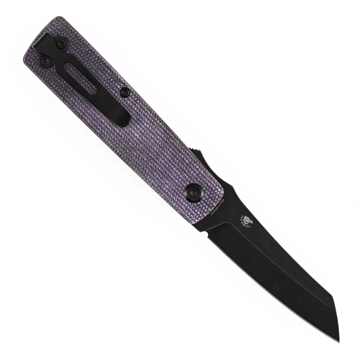 Tenable Higonokami Folding Knife | 3.02'' Black Stonewashed D2 Blade | Purple Micarta Handle | Goran mihajlovic Design | B2135A1 - Image 5