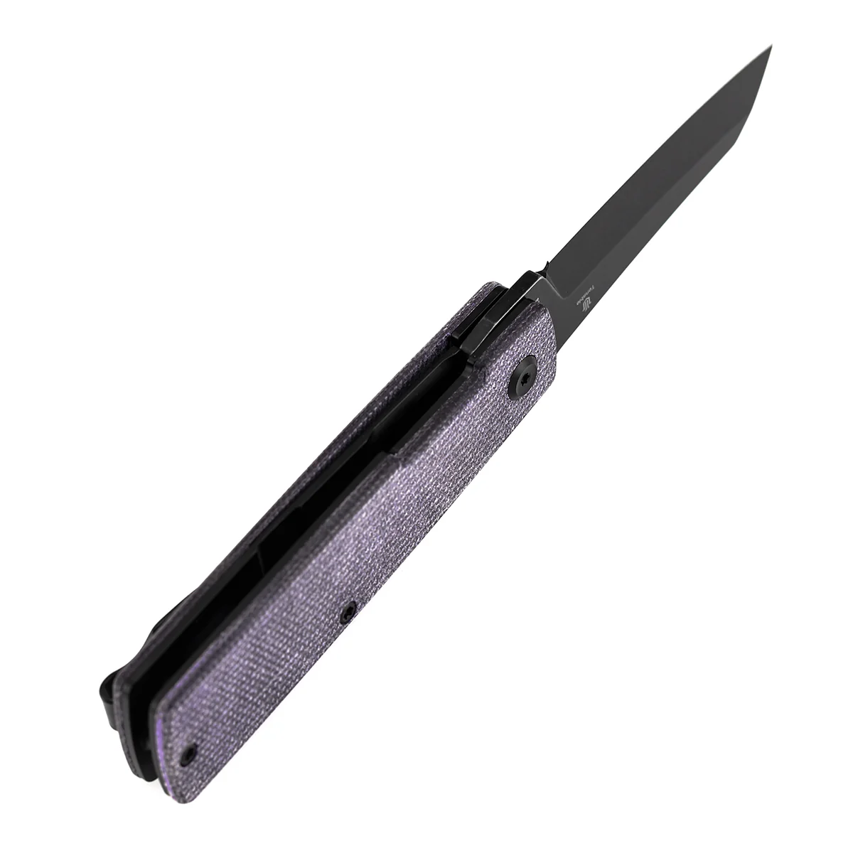 Tenable Higonokami Folding Knife | 3.02'' Black Stonewashed D2 Blade | Purple Micarta Handle | Goran mihajlovic Design | B2135A1 - Image 7