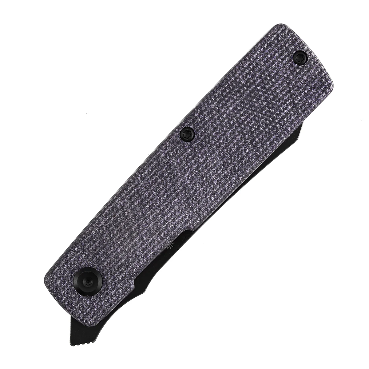 Tenable Higonokami Folding Knife | 3.02'' Black Stonewashed D2 Blade | Purple Micarta Handle | Goran mihajlovic Design | B2135A1 - Image 8